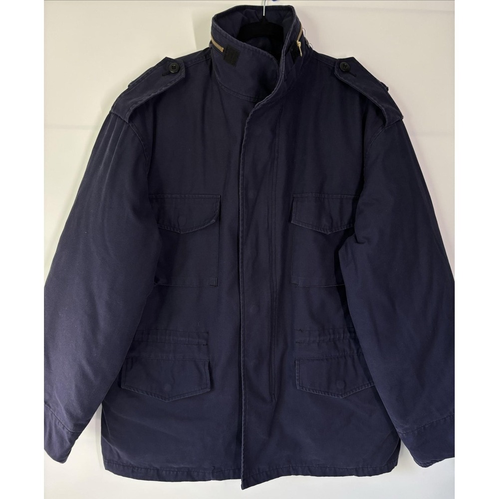 Rothco Field Jacket M-65 Jacket Mens Medium Blue Insulated Canvas Army Military